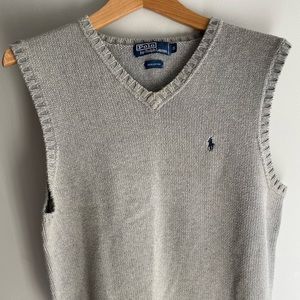 Ralph Lauren Mens Small Grey Sweater Vest